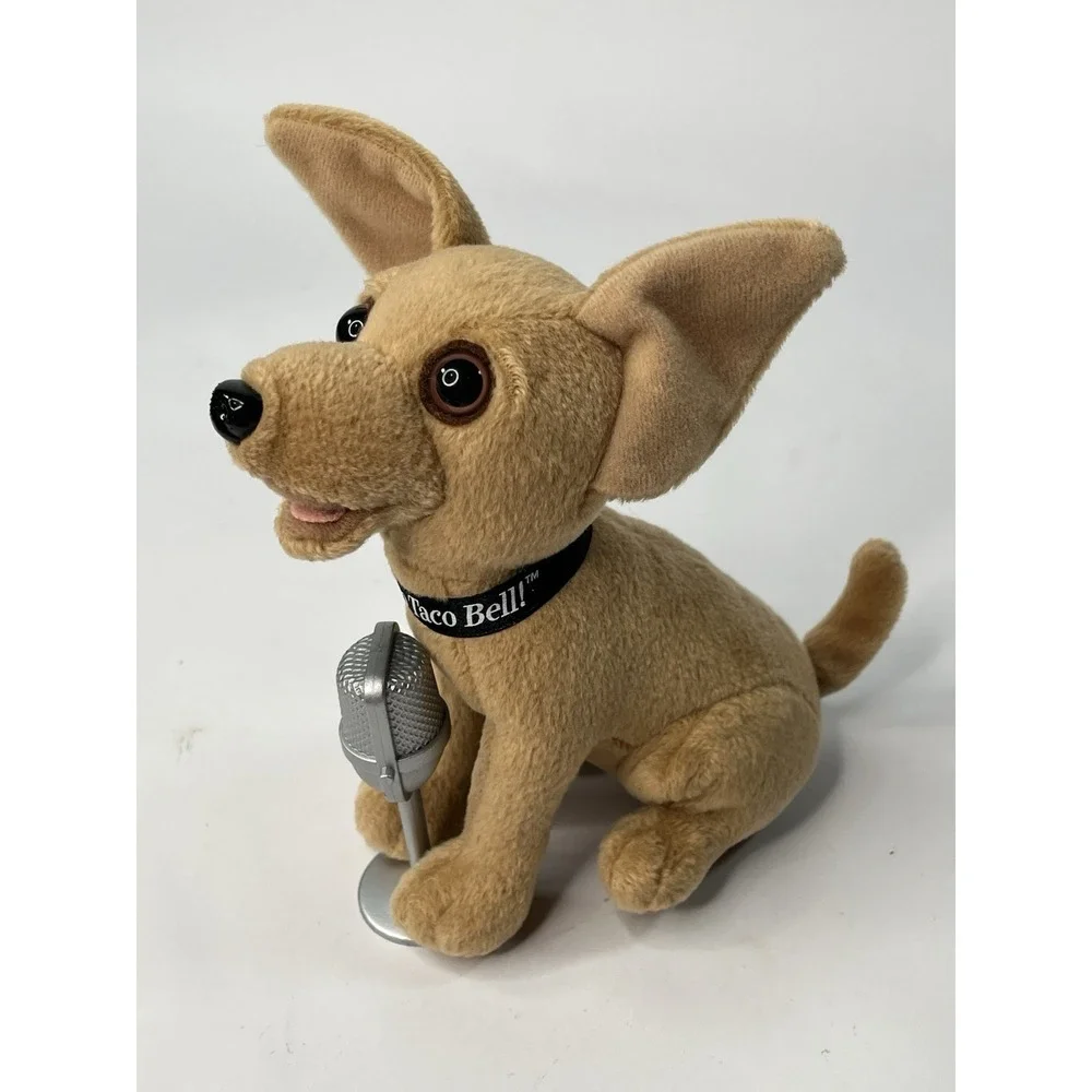 Taco Bell Chihuahua Dog Plush Toys Set of 4 Vintage 90s Applause Merchandise